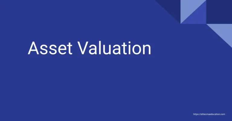 Asset Valuation