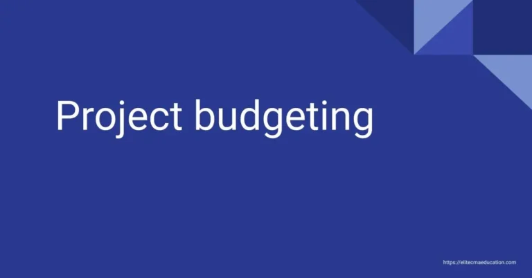 Project budgeting