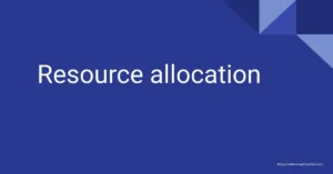 Resource allocation