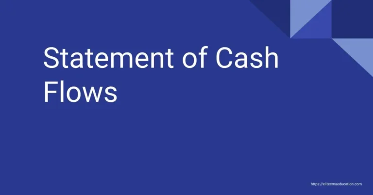 Statement Of Cash Flow