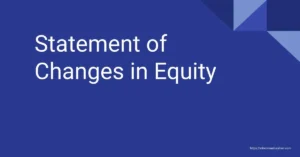 Statement of Changes in Equity