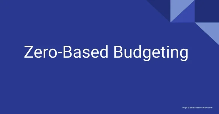 Zero-Based Budgeting