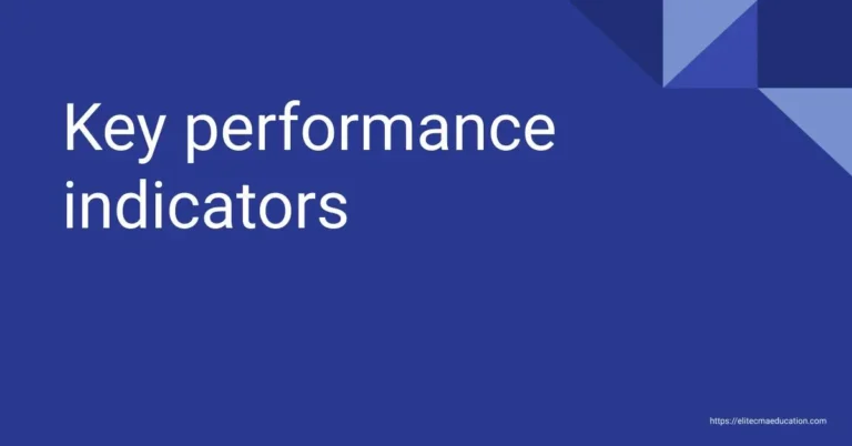 Key performance indicators