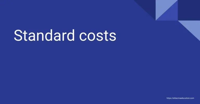 Standard costs