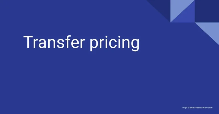 Transfer pricing