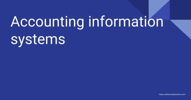 Accounting information systems