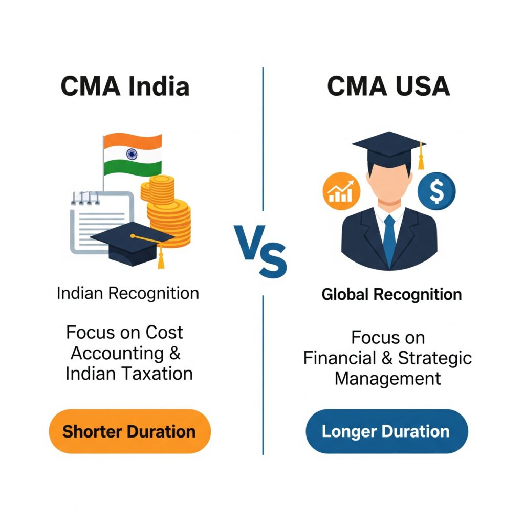 CMA India vs CMA USA